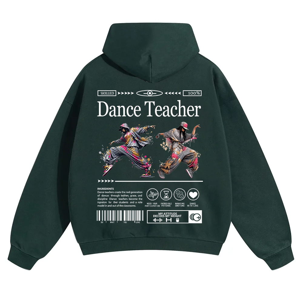 Dance Teacher Unisex Solid Color Hoodie wearishow