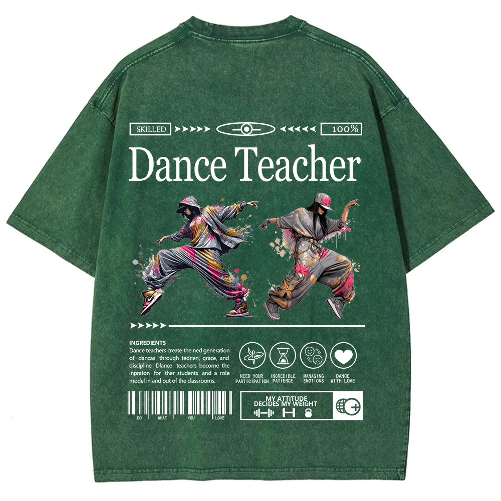 Dance Teacher Unisex Fit Washed T-Shirt