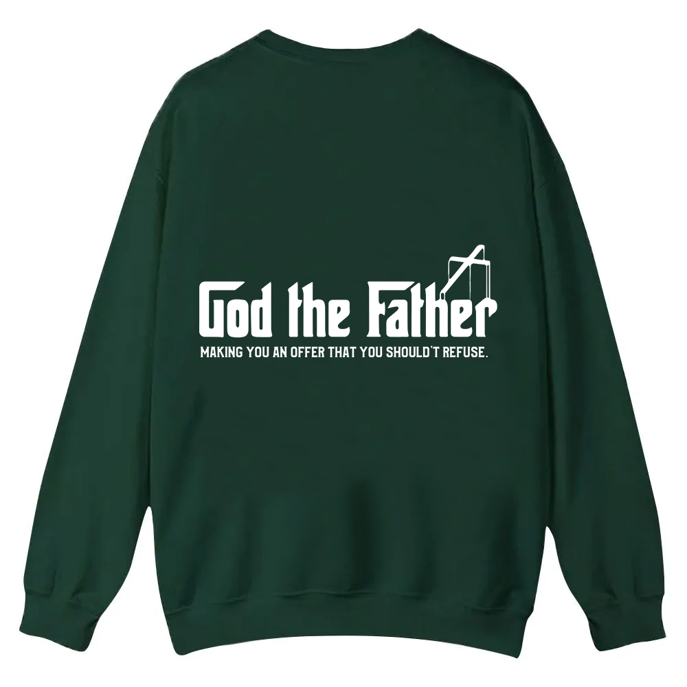 God The Father Christian Casual Crewneck Sweatshirt wearishow