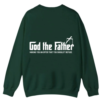 God The Father Christian Casual Crewneck Sweatshirt wearishow