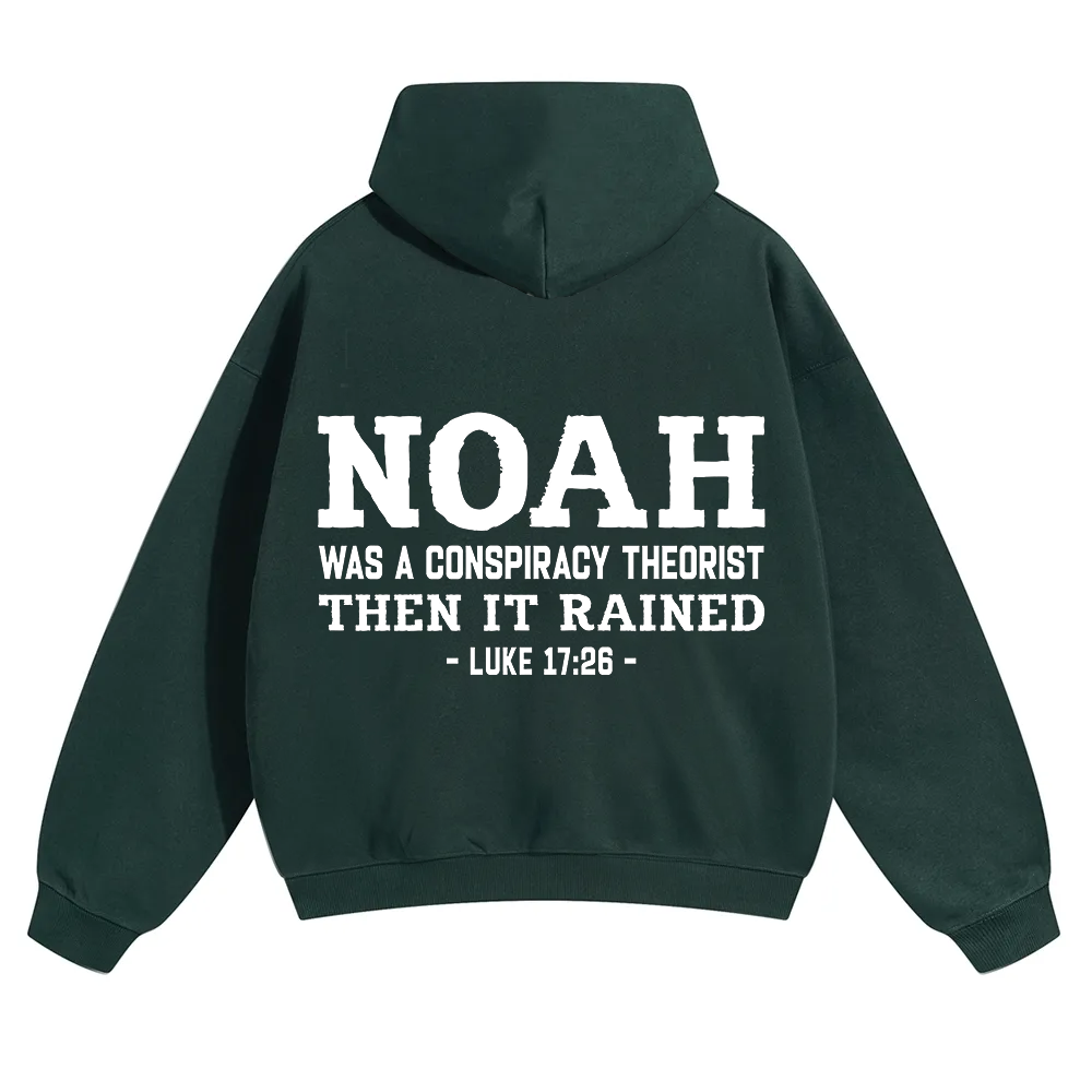 Noah Was a Conspiracy Theorist Unisex Solid Color Hoodie wearishow