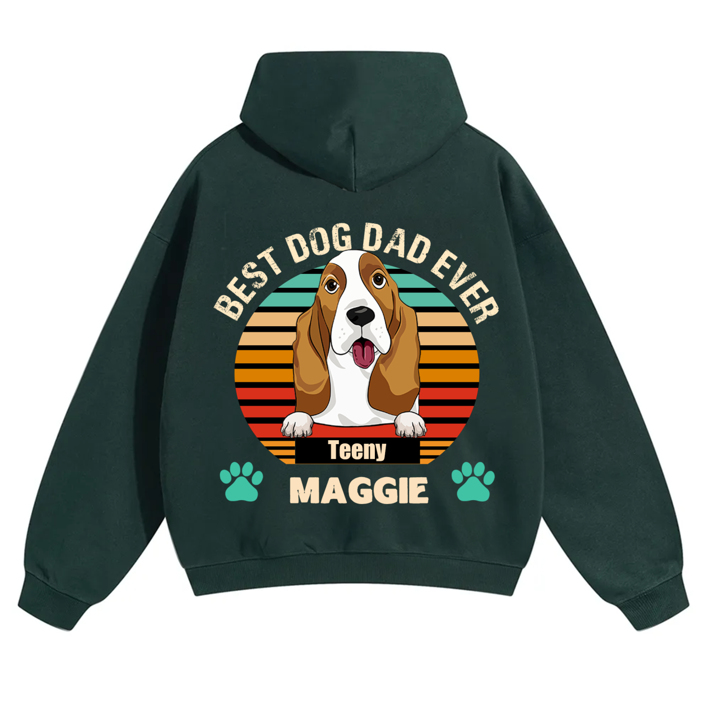 Best Dog Mom and Dad Ever - Personalized Custom Unisex Hoodie