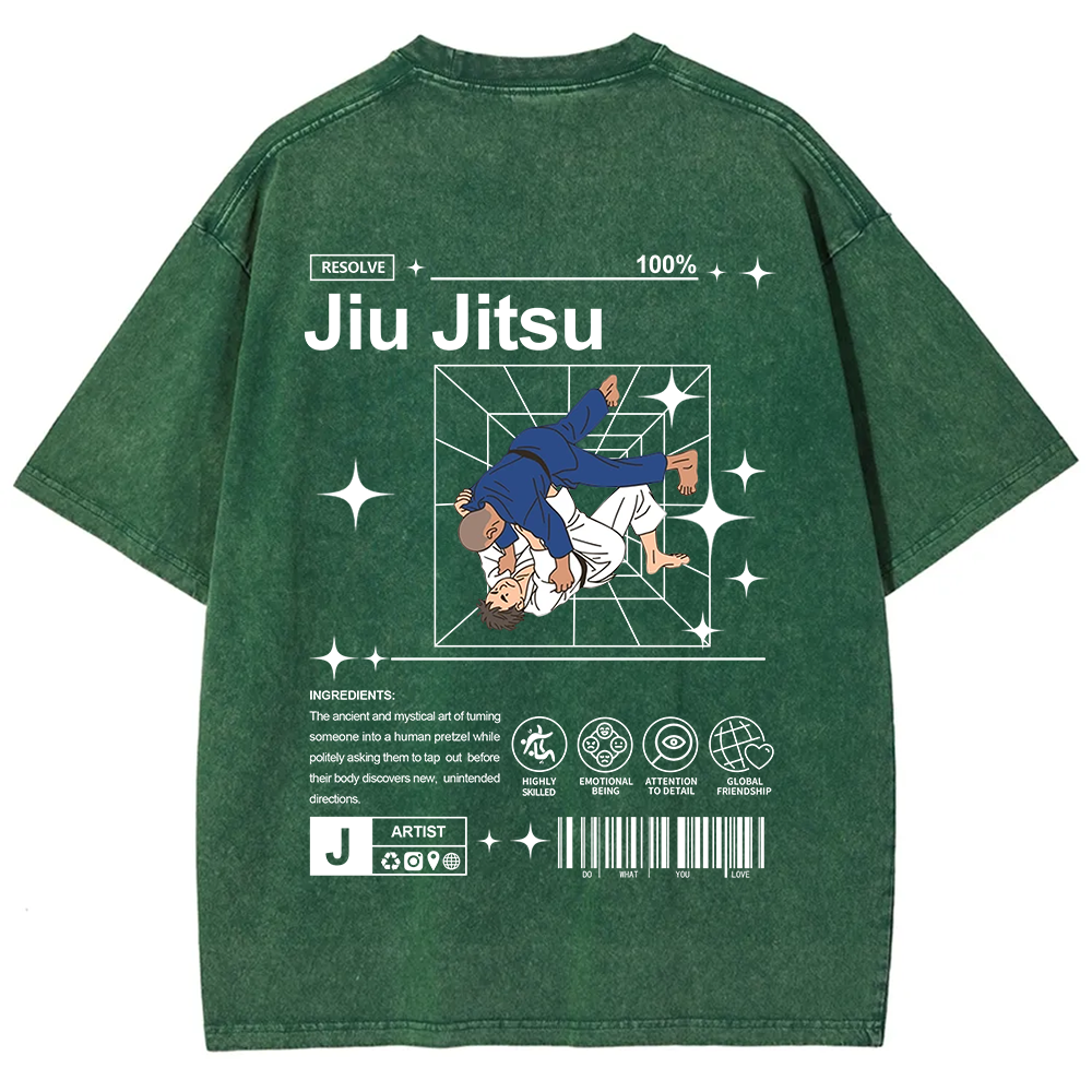 Jiu Jitsu Unisex Fit Washed T-Shirt