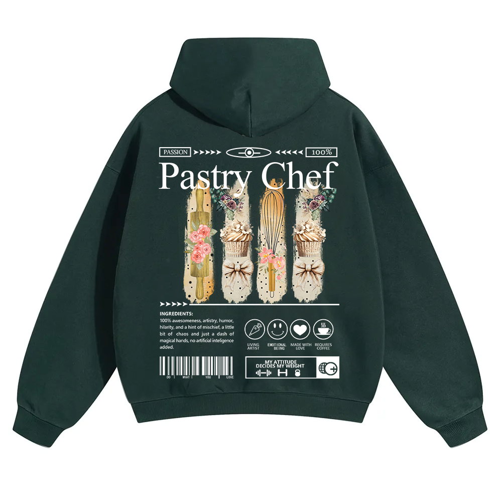 Pastry Chef Unisex Solid Color Hoodie wearishow