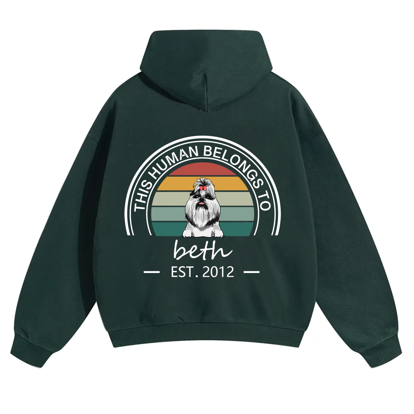This Human Belongs To 3 - Personalized Custom Unisex Hoodie