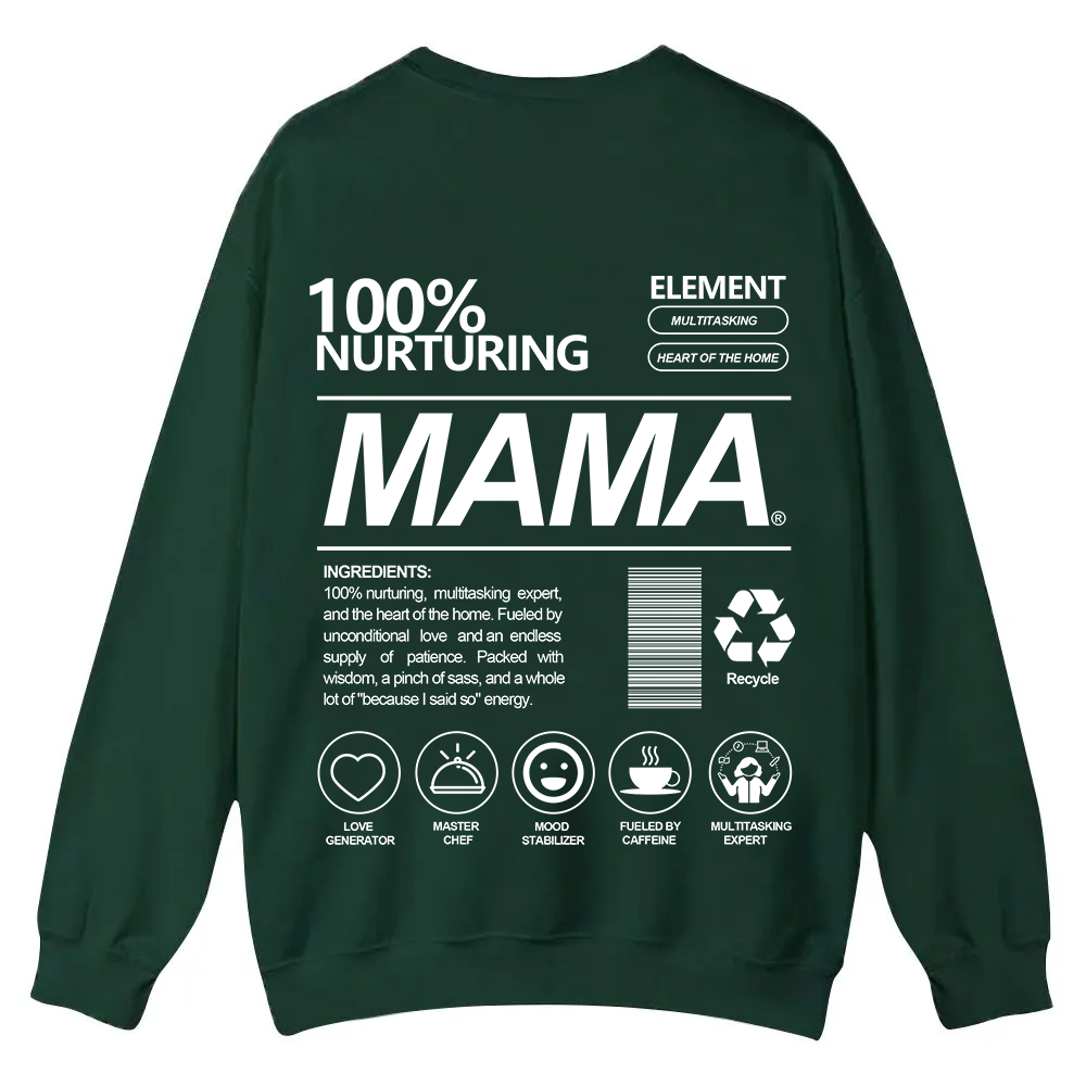 Mama Casual Crewneck Sweatshirt wearishow