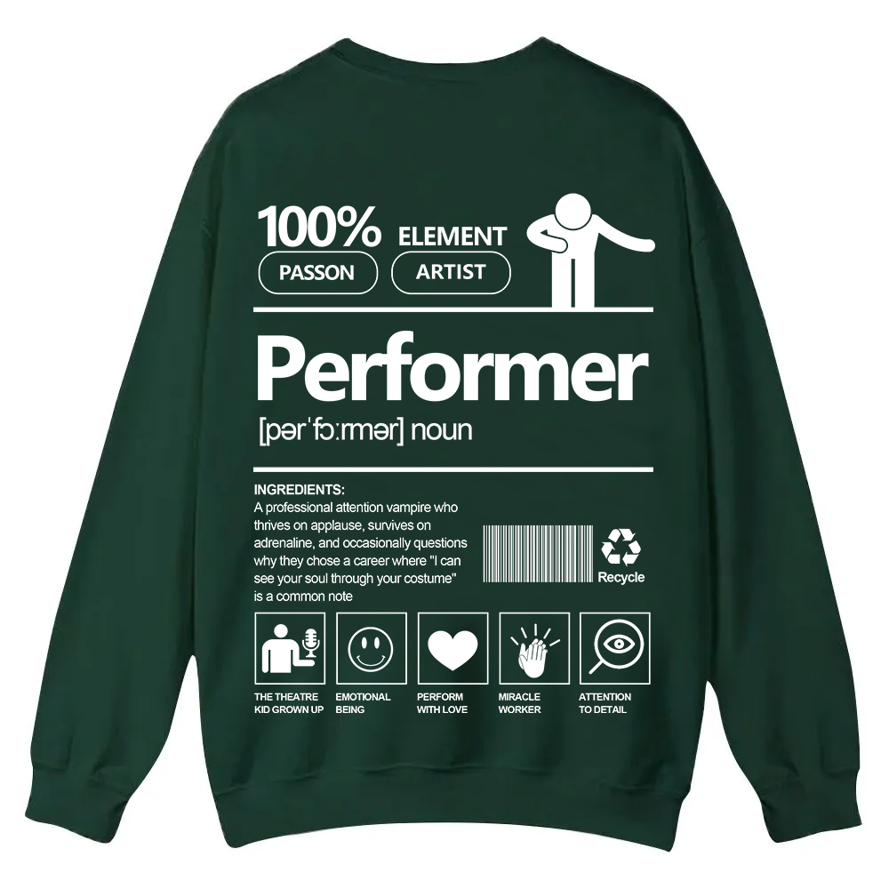 Performer Casual Crewneck Sweatshirt wearishow