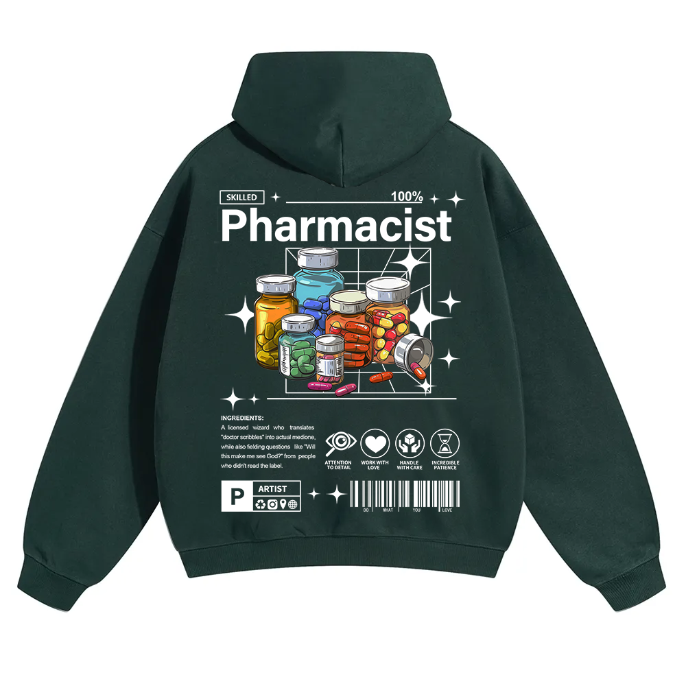 Pharmacist Unisex Solid Color Hoodie wearishow