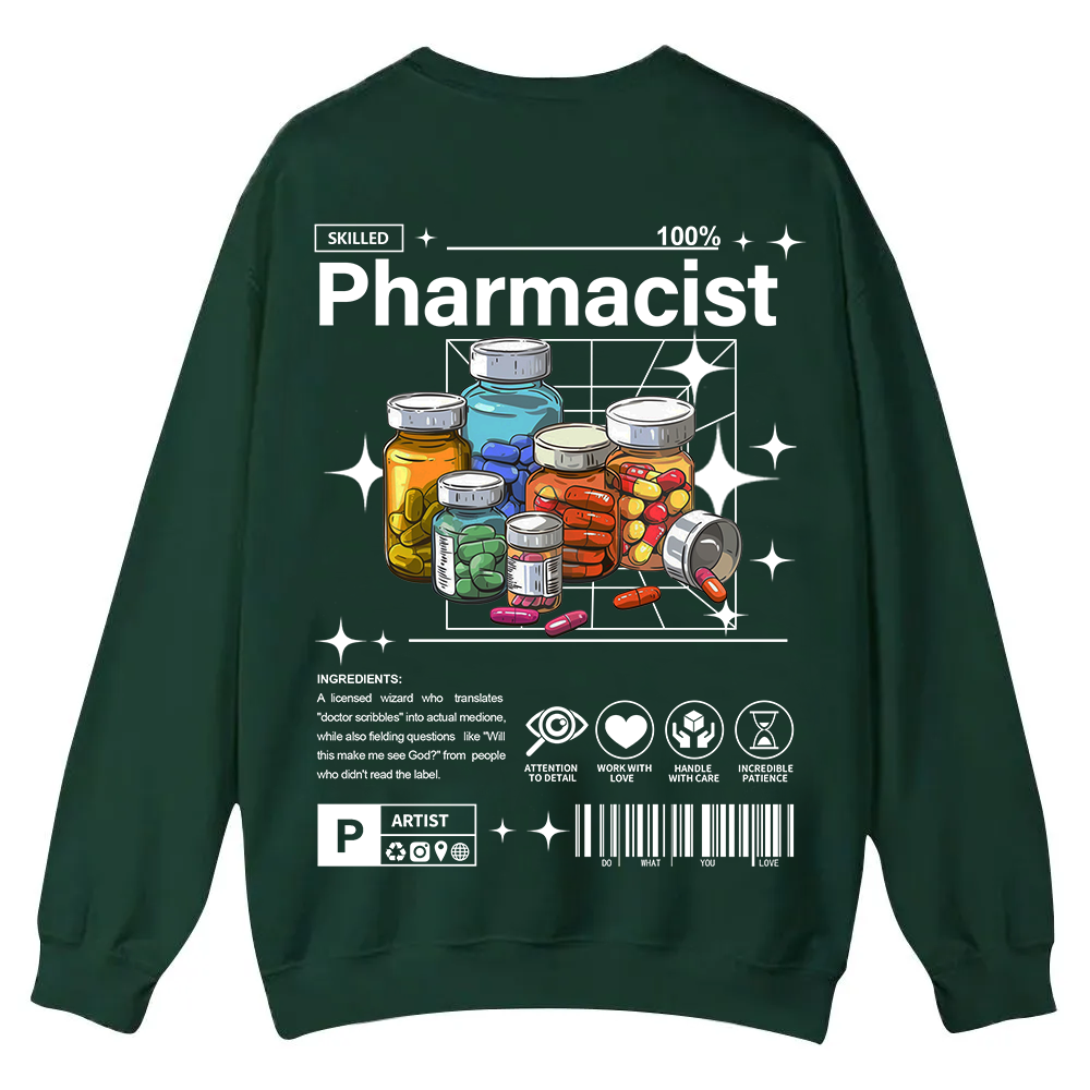 Pharmacist Casual Crewneck Sweatshirt wearishow