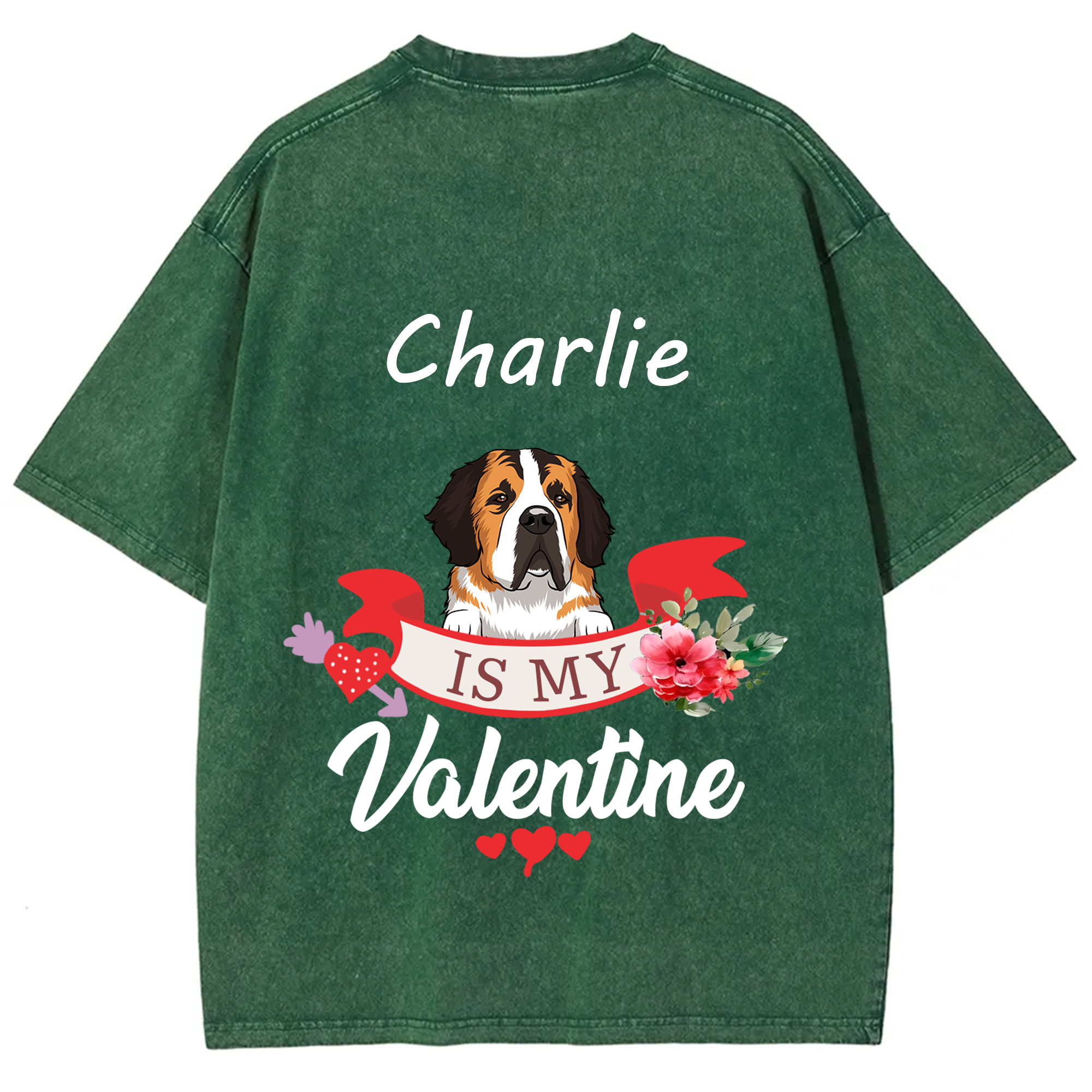 My Dog Is My Valentine Lover - Personalized Custom Unisex T-shirt
