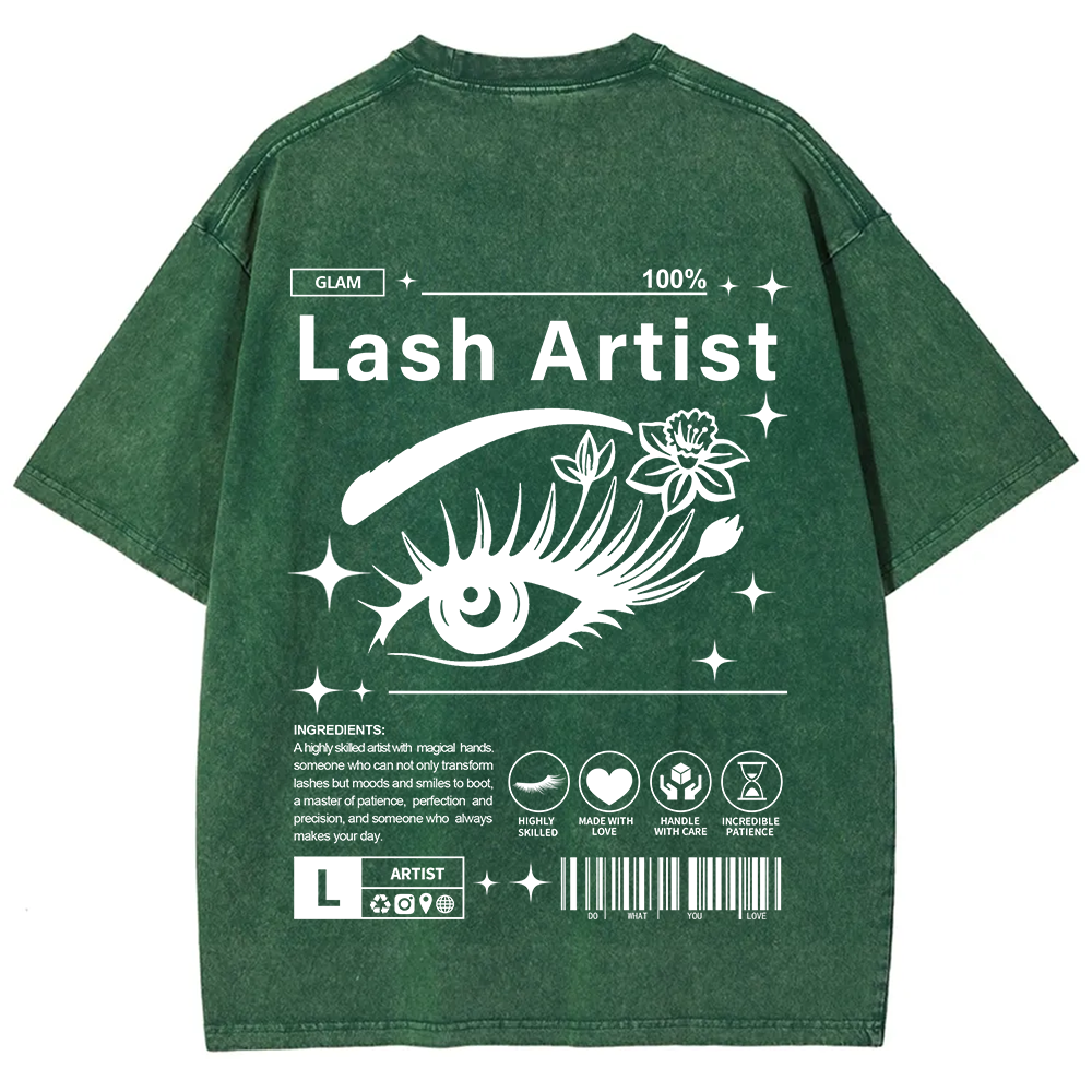 Lash Artist Unisex Fit Washed T-Shirt