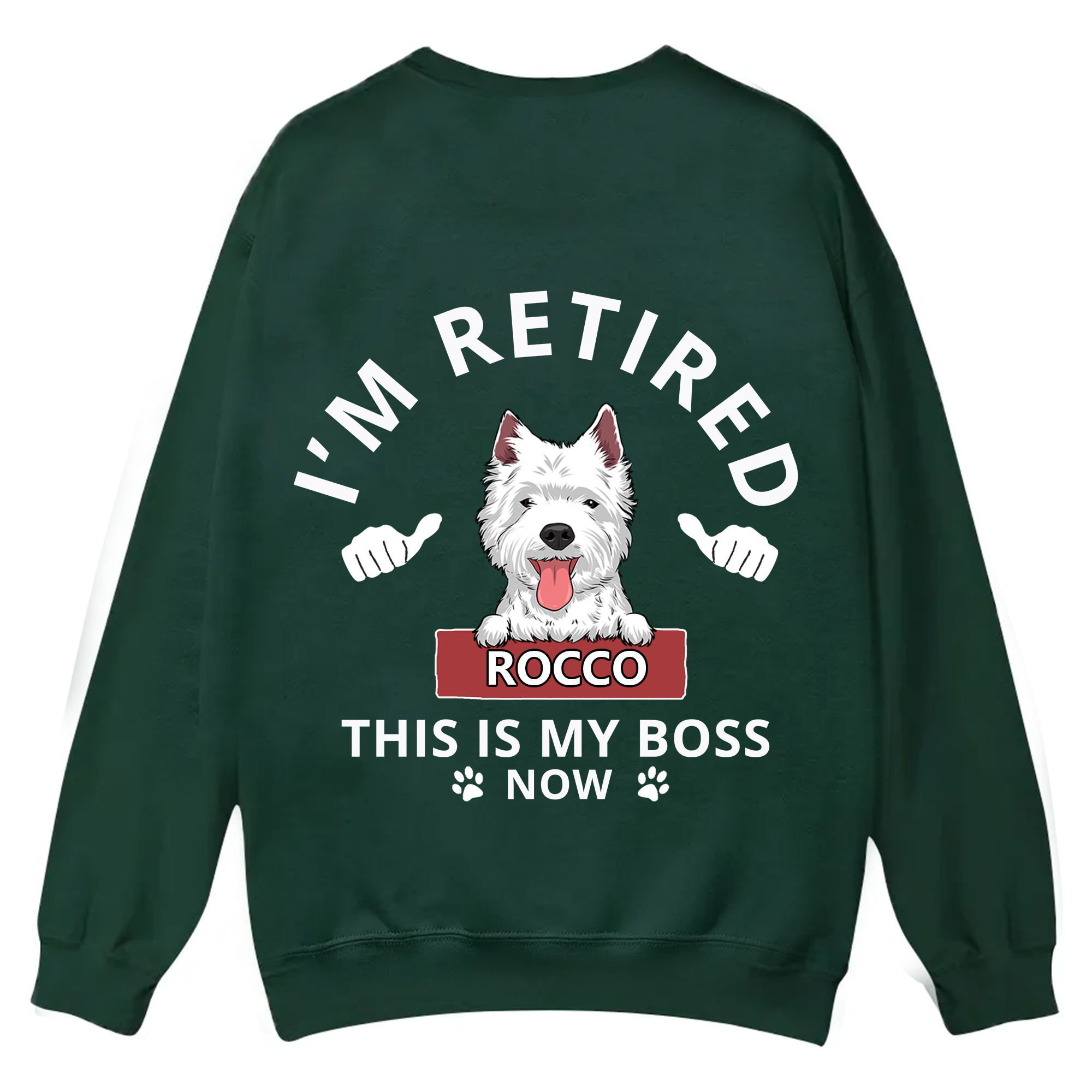 This Is My Boss - Personalized Custom Unisex Casual Crewneck Sweatshirt