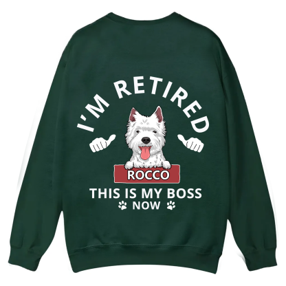 This Is My Boss - Personalized Custom Unisex Casual Crewneck Sweatshirt