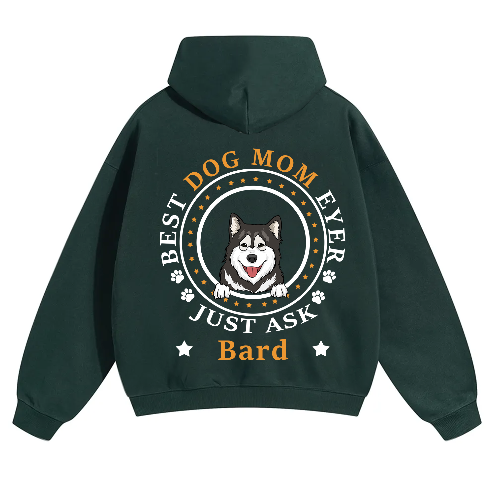 Best Dog Dad/Dog Mum Circle - Personalized Custom Unisex Hoodie