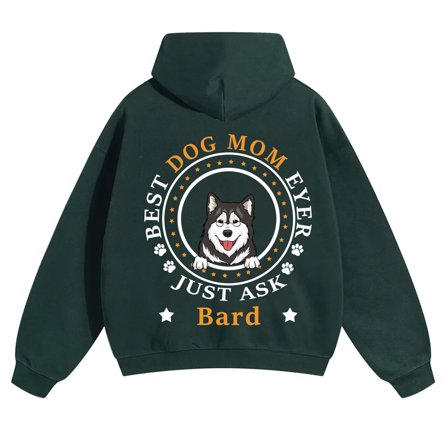 Best Dog Dad/Dog Mum Circle - Personalized Custom Unisex Hoodie