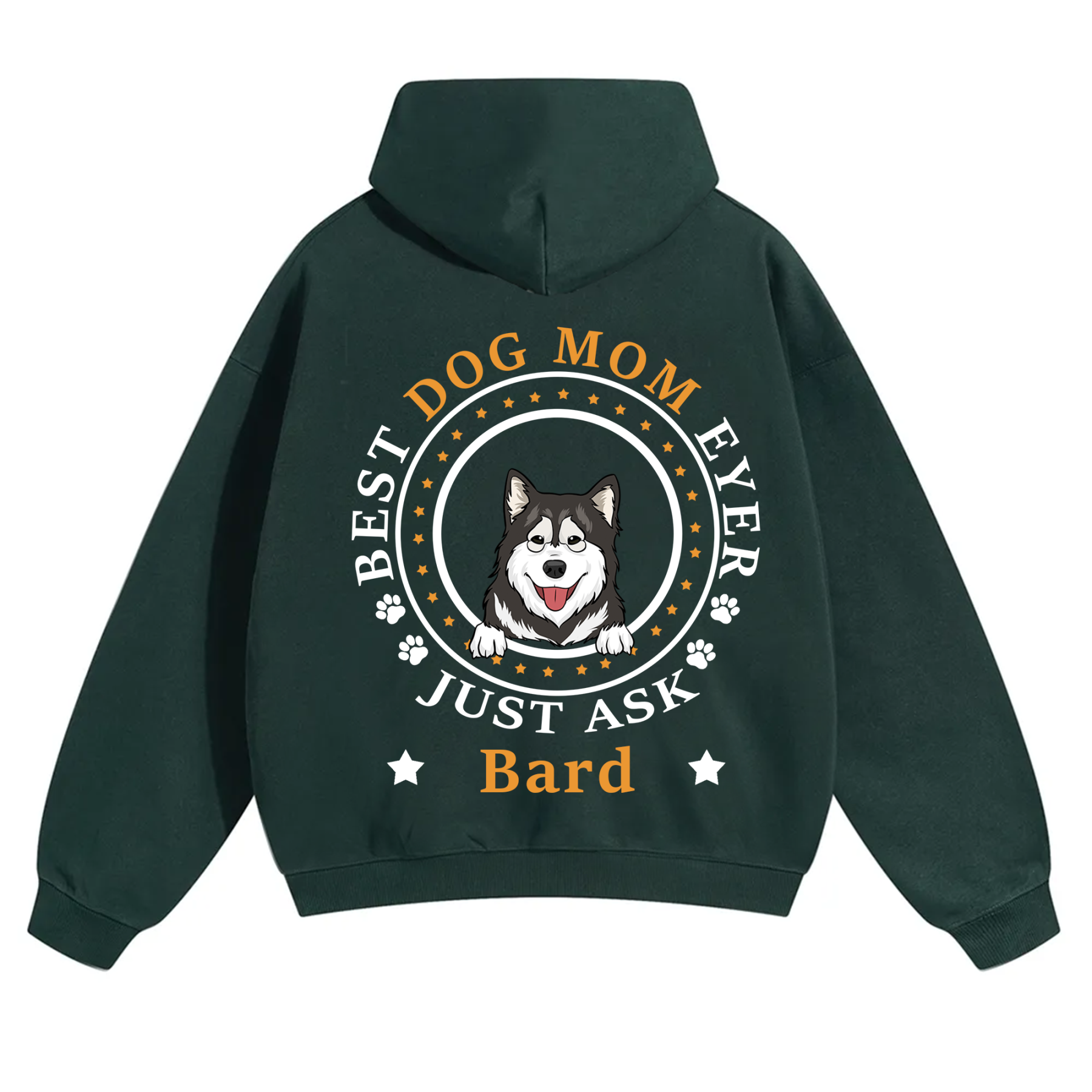 Best Dog Dad/Dog Mum Circle - Personalized Custom Unisex Hoodie