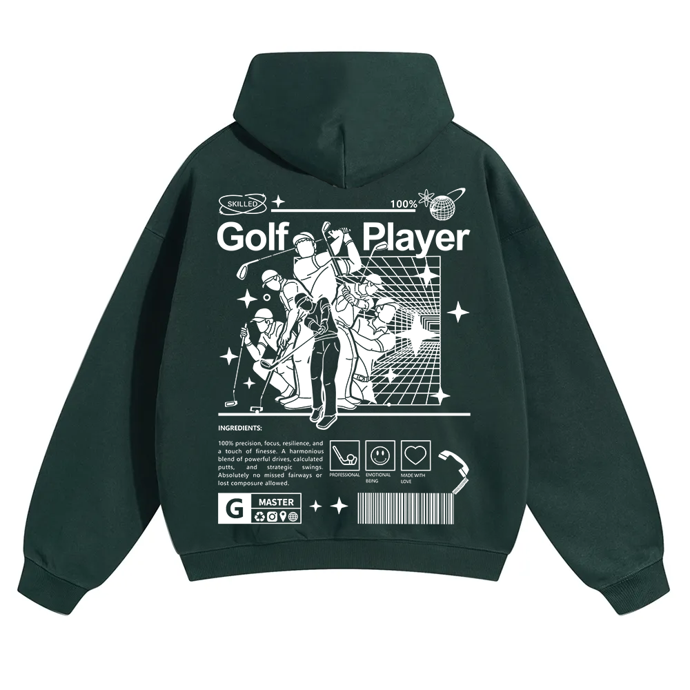 Golf Player Unisex Solid Color Hoodie wearishow