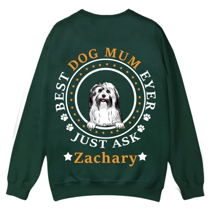 Best Dog Dad/Dog Mum Circle - Personalized Custom Unisex Casual Crewneck Sweatshirt