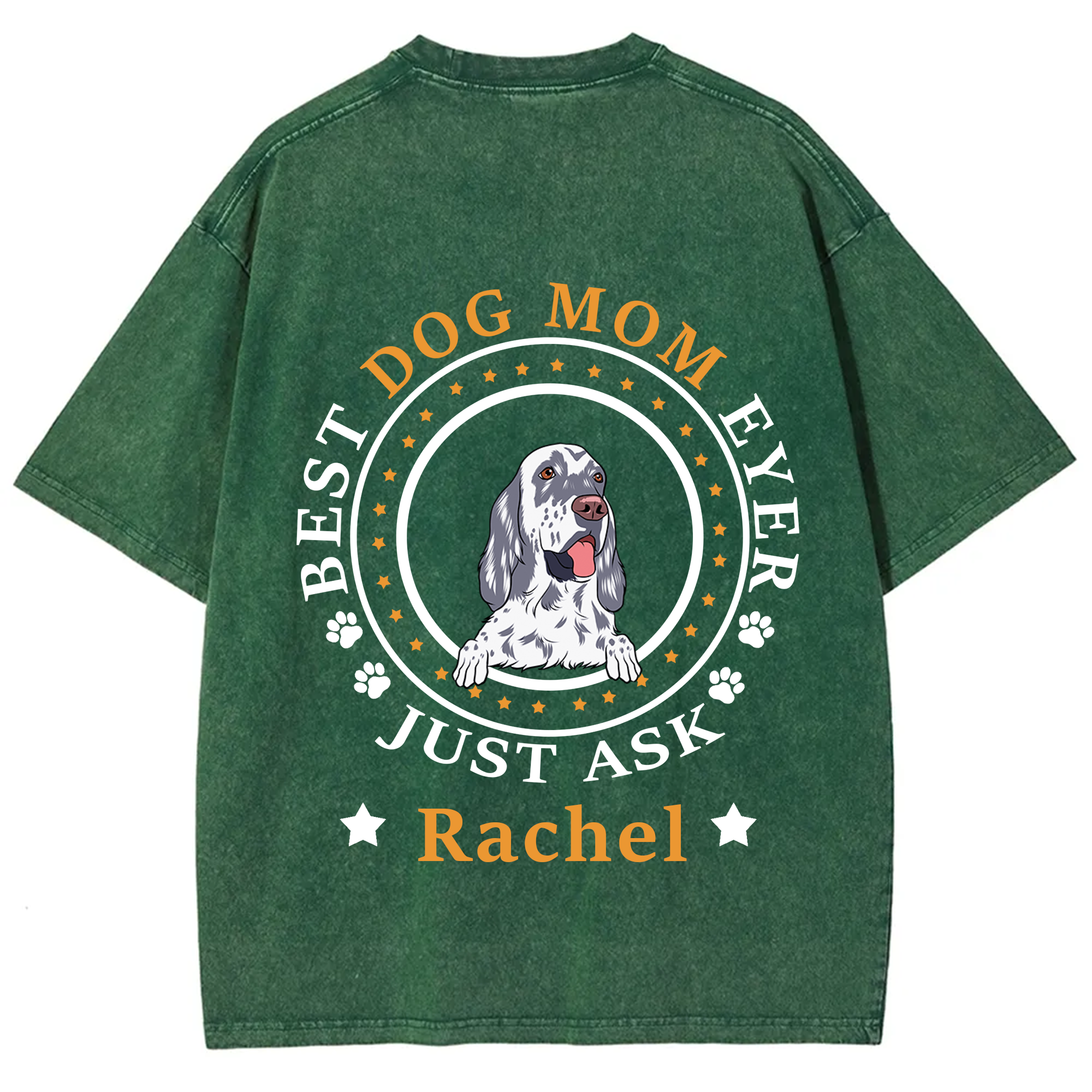 Best Dog Dad/Dog Mum Circle - Personalized Custom Unisex T-shirt