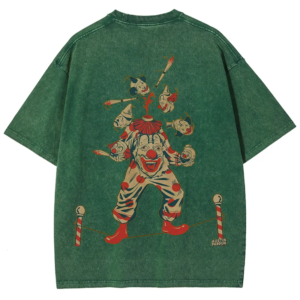 Halloween Clown Art Illustration Print Unisex Classic T-Shirt