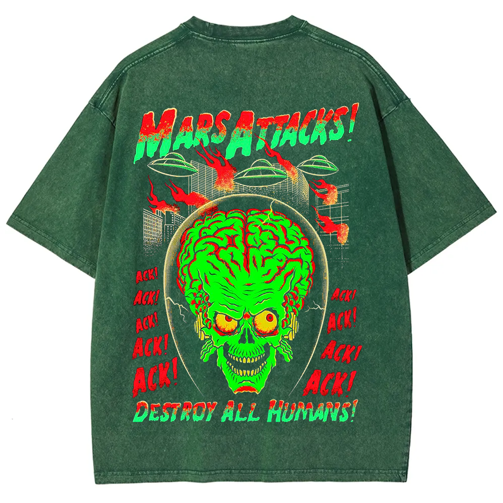 Unisex Vintage Washed Mars Attacks T-Shirt