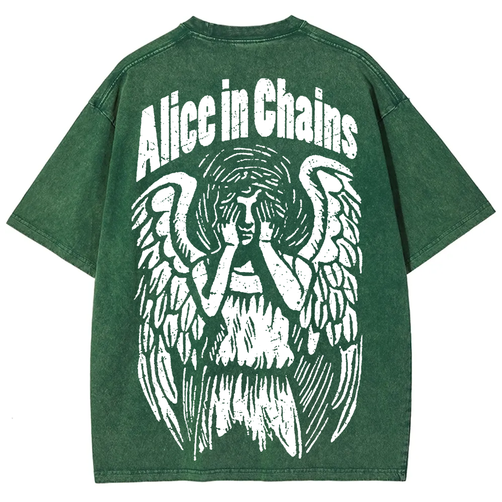 Unisex Vintage Washed Alice In Chains T-Shirt