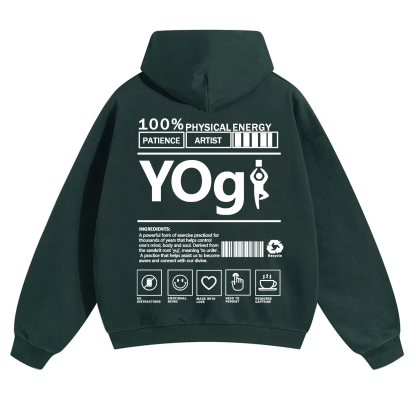 Yogi Solid Color Unisex Hoodie