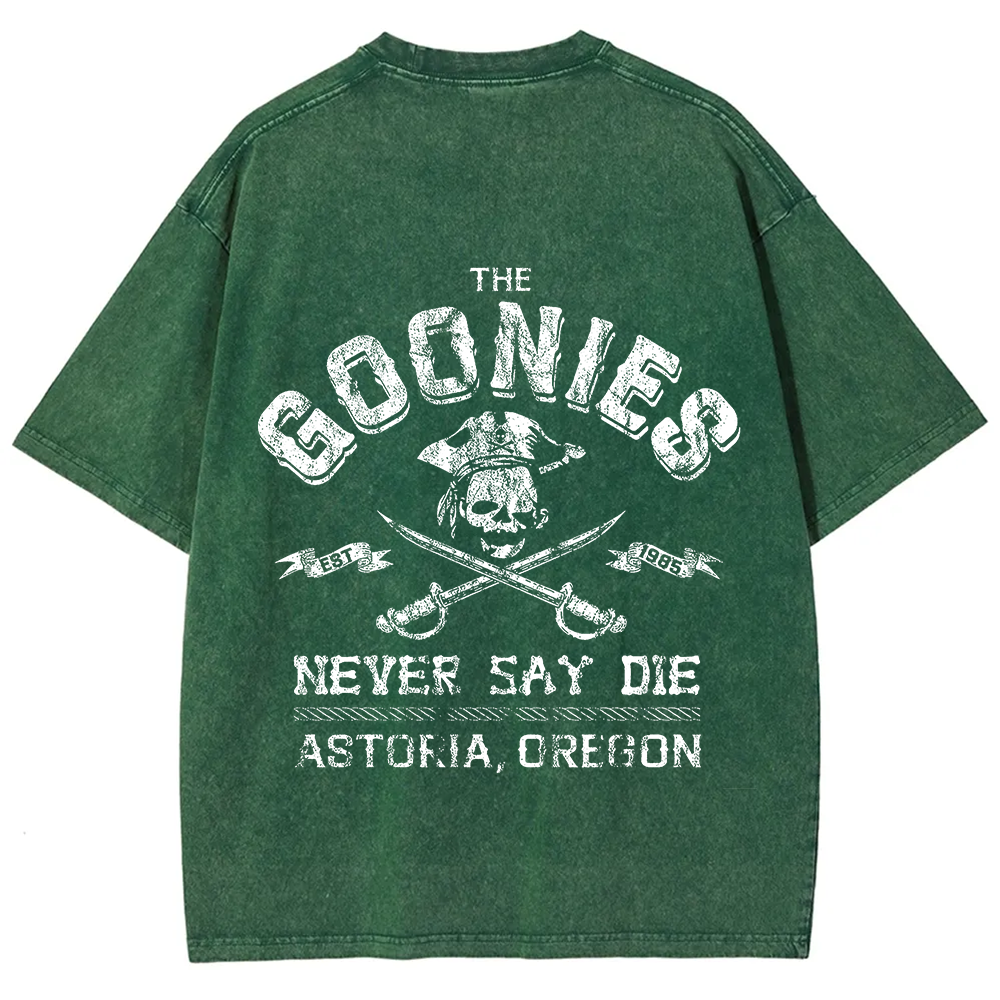 Unisex Vintage Washed The Goonies Never Say Die T-Shirt