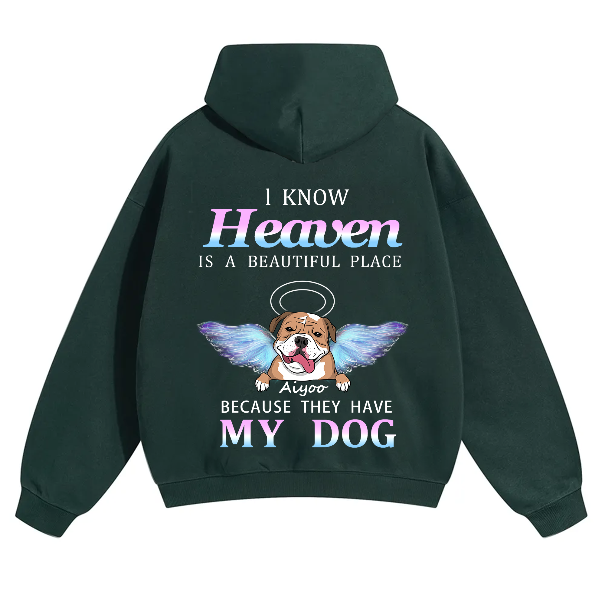 Heaven Is A Beautiful Place - Personalized Custom Unisex Hoodie
