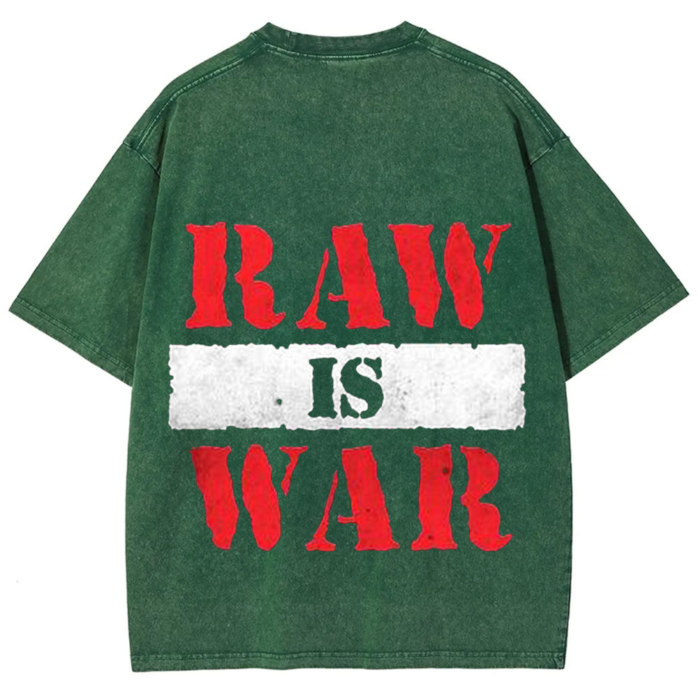 Wrestling WWE Raw Vintage Washed T-Shirt