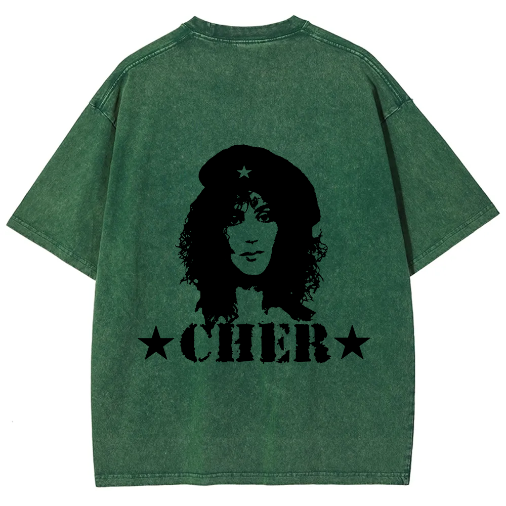 Cher Singer Vintage Washed T-Shirt
