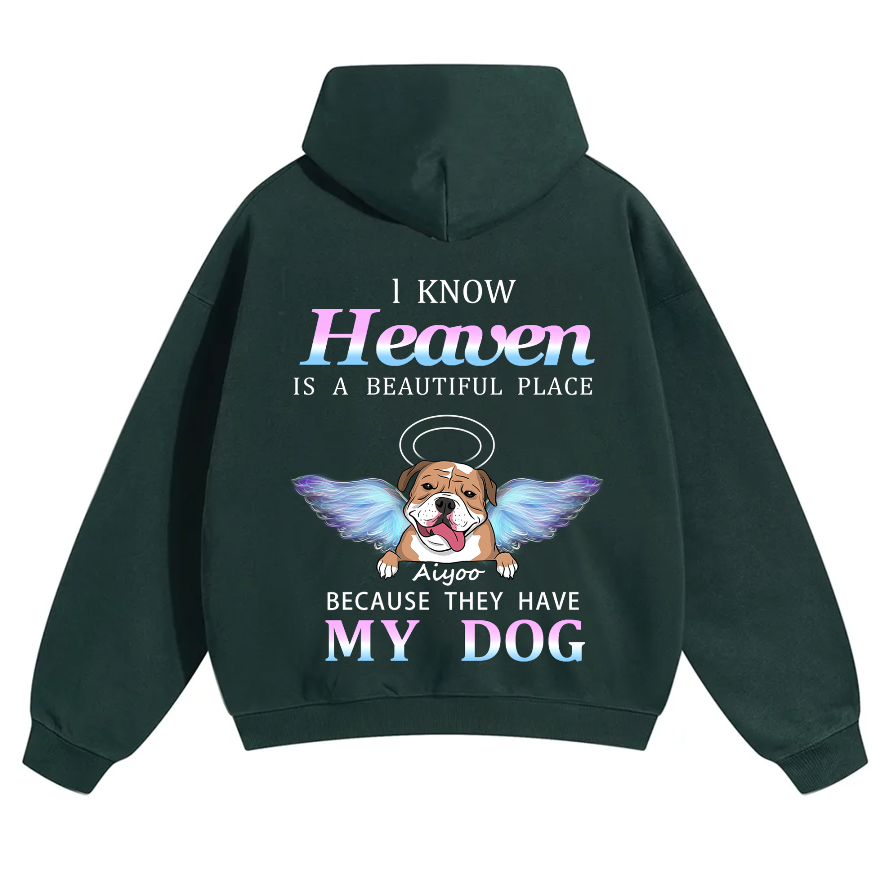 Heaven Is A Beautiful Place - Personalized Custom Unisex Hoodie