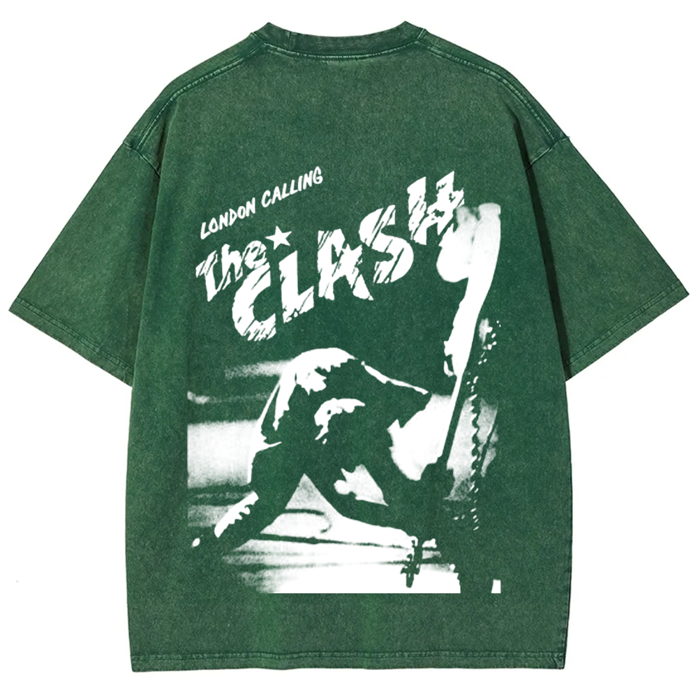 Vintage Washed The Clash Punk Band T-Shirt