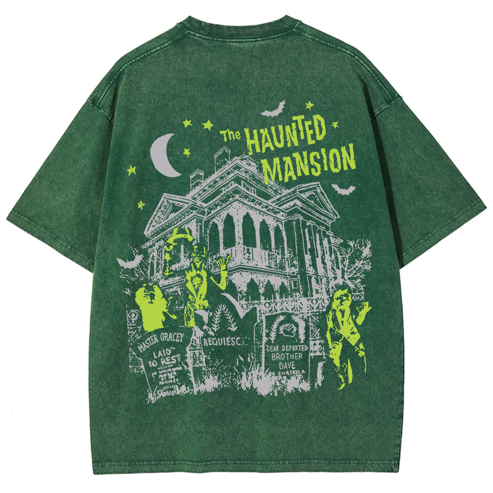 Unisex Vintage Washed The Haunted Mansion Movie T-Shirt