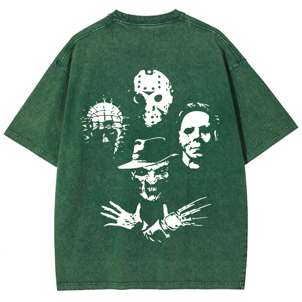 ?Horror Film t-Shirt Halloween Freddie Jason Hellraiser Grunge Rock Retro Black