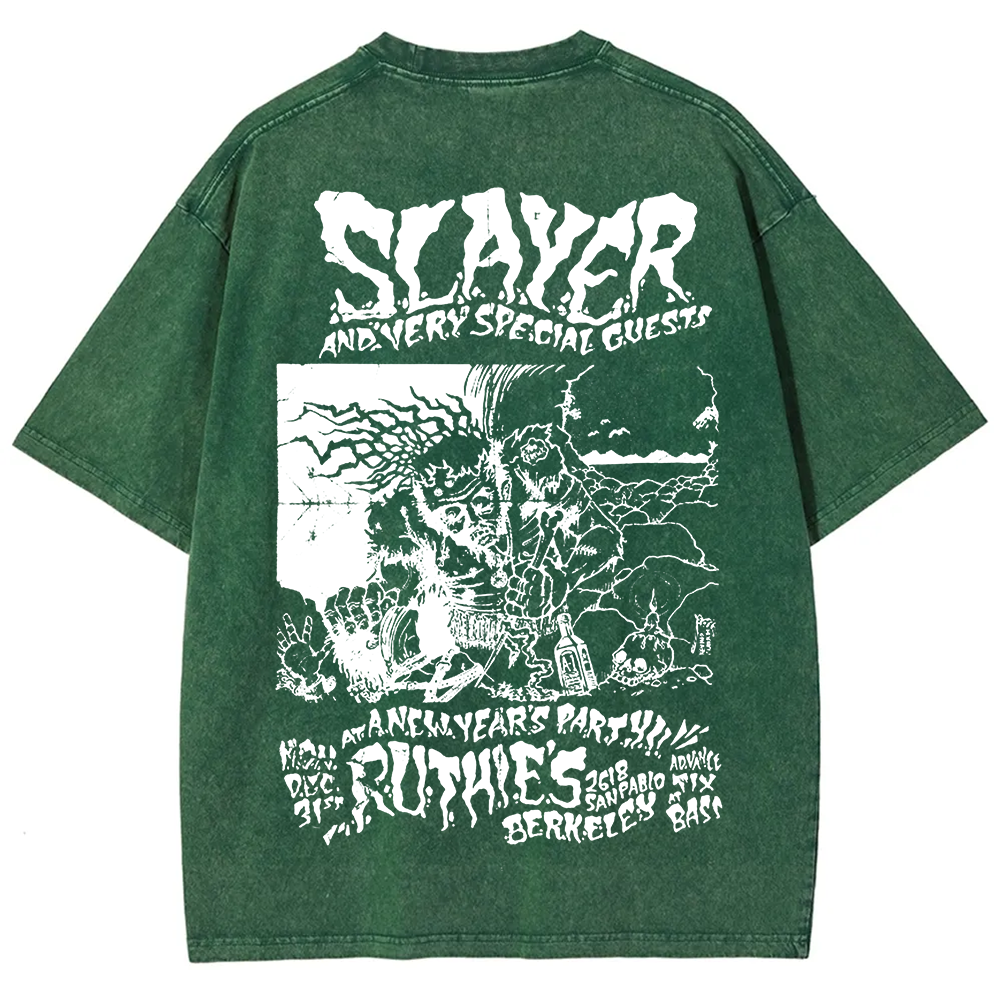 Unisex Retro Slayer Poster Printed t-Shirt