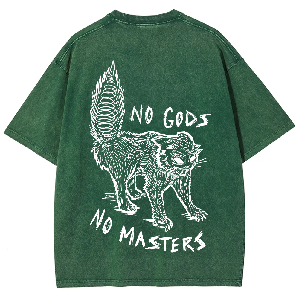 Unisex Vintage Washed No Gods No Masters t-Shirt