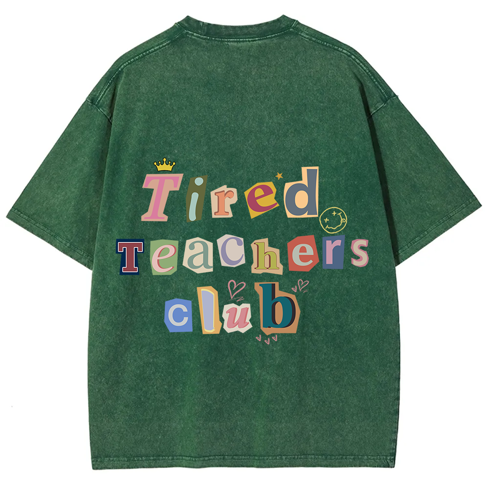 Tired Teachers Club Crop Tops?