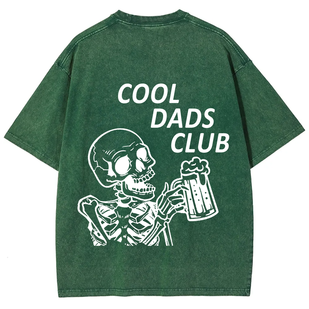 Cool Dads Club Unisex Fit Washed T-Shirt