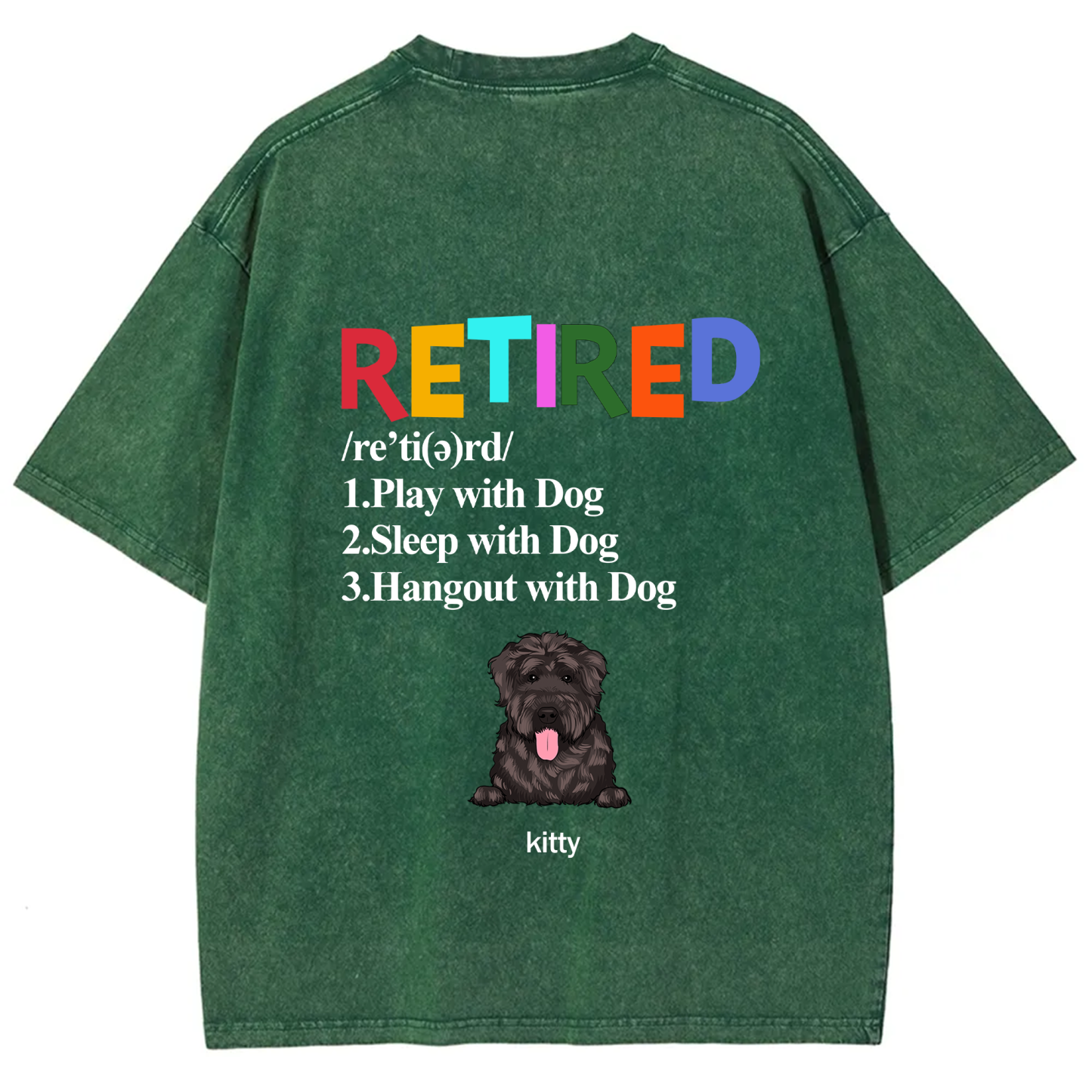 Retired,Play With Dog - Personalized Custom Unisex T-shirt