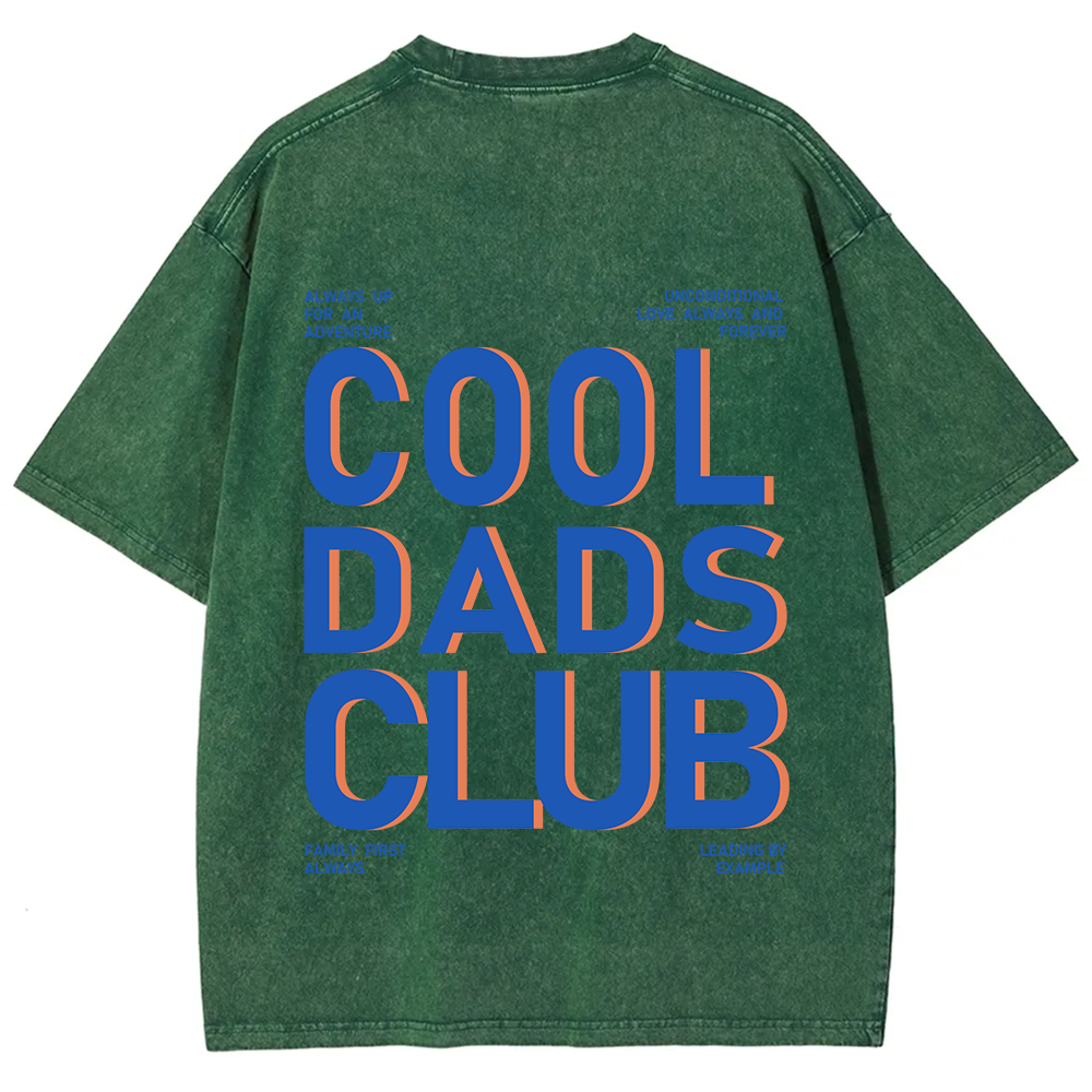 Cool Dads Club Unisex Fit Washed T-Shirt