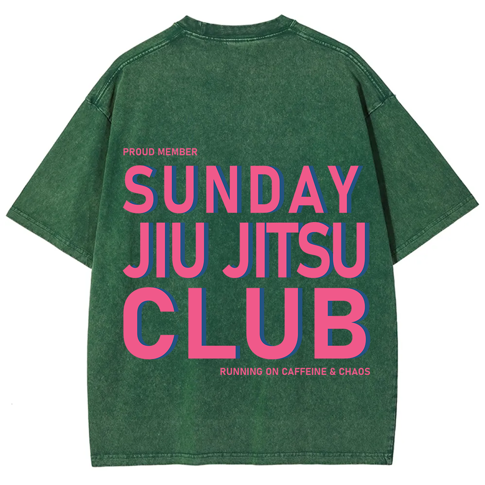 Sunday Jiu Jitsu Club Unisex Fit Washed T-Shirt
