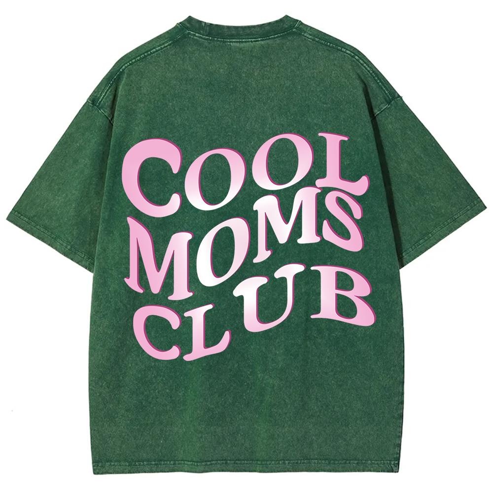 Cool Moms Club Snowflake Vintage Washed T-Shirt