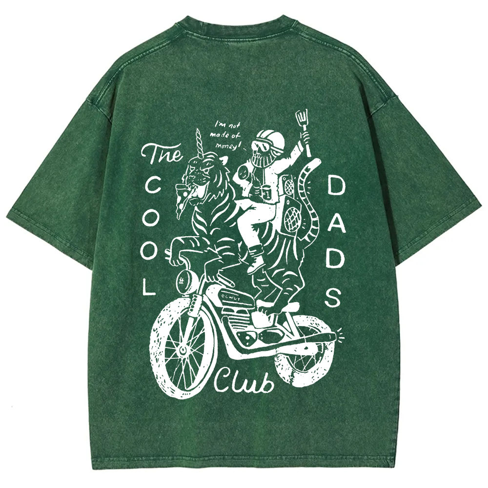 The Cool Dads Club Unisex Fit Washed T-Shirt