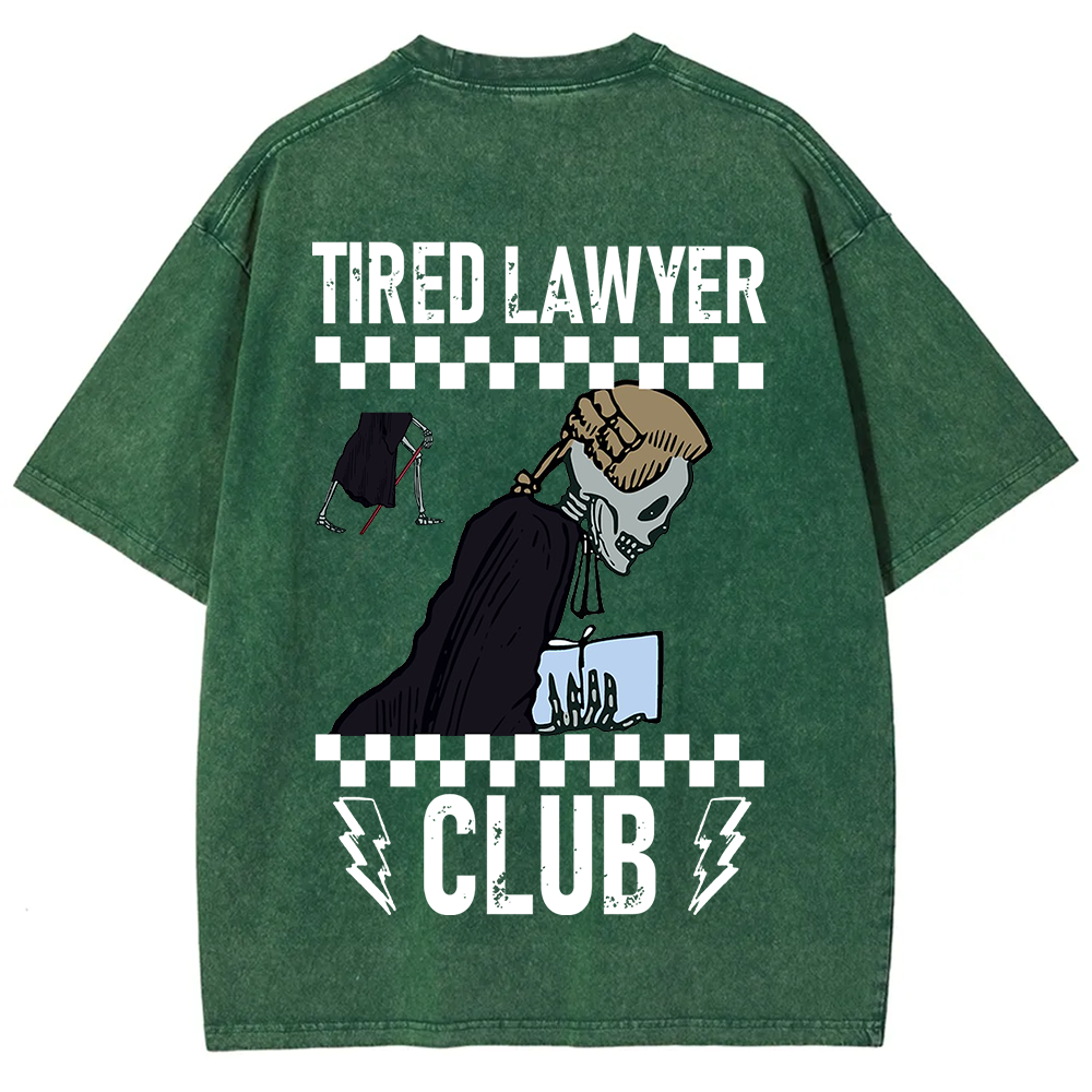 Tired Lawyer Club Unisex Fit Washed T-Shirt?