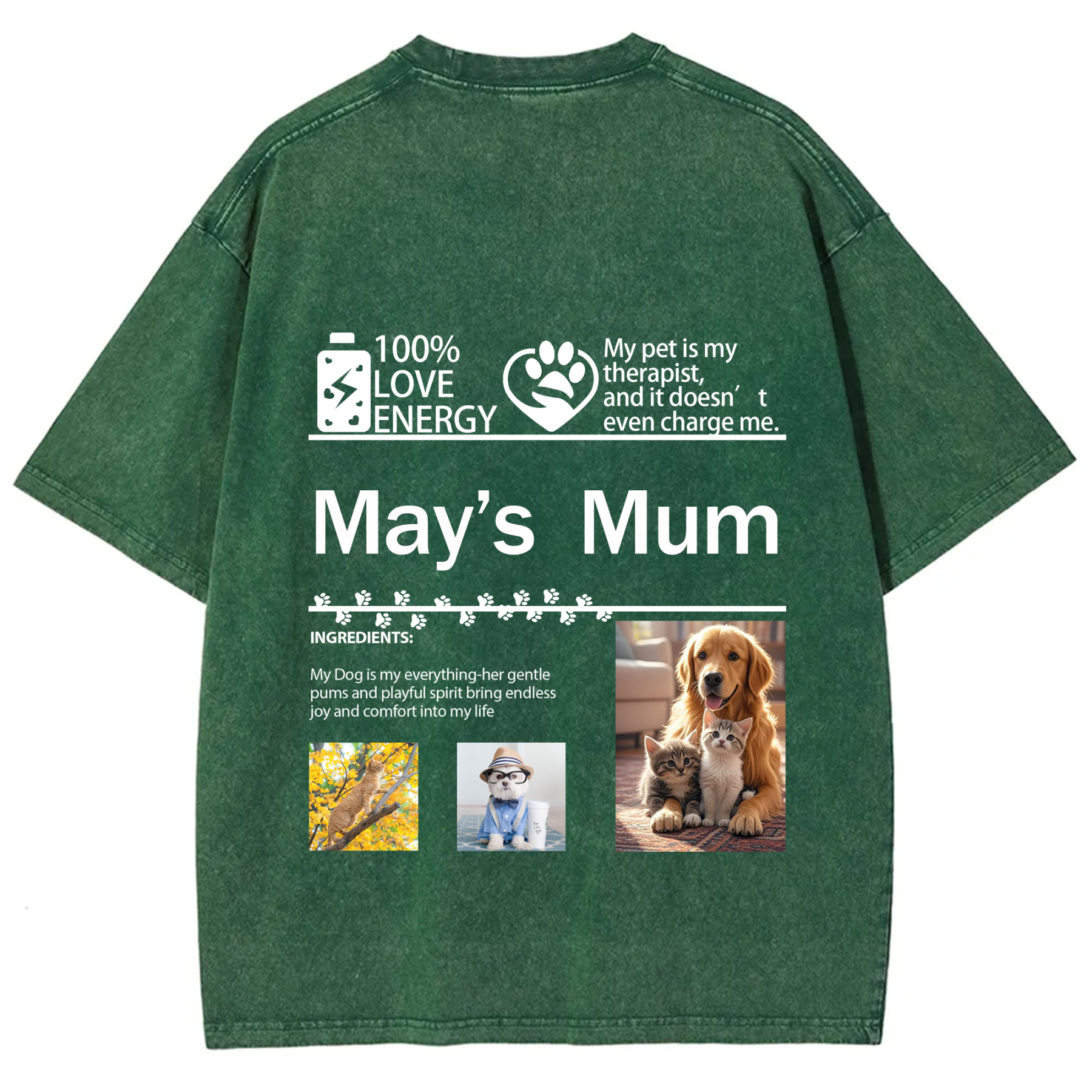 Pet Photo Creative Customized Unisex T-shirt