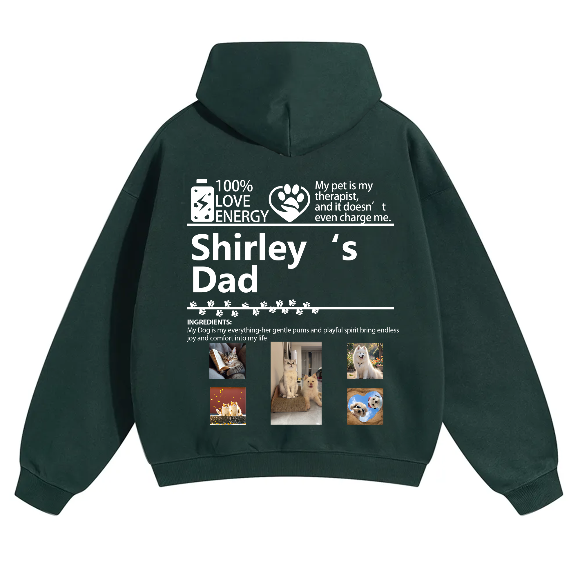 Pets Photos Creative Customized Unisex Hoodie