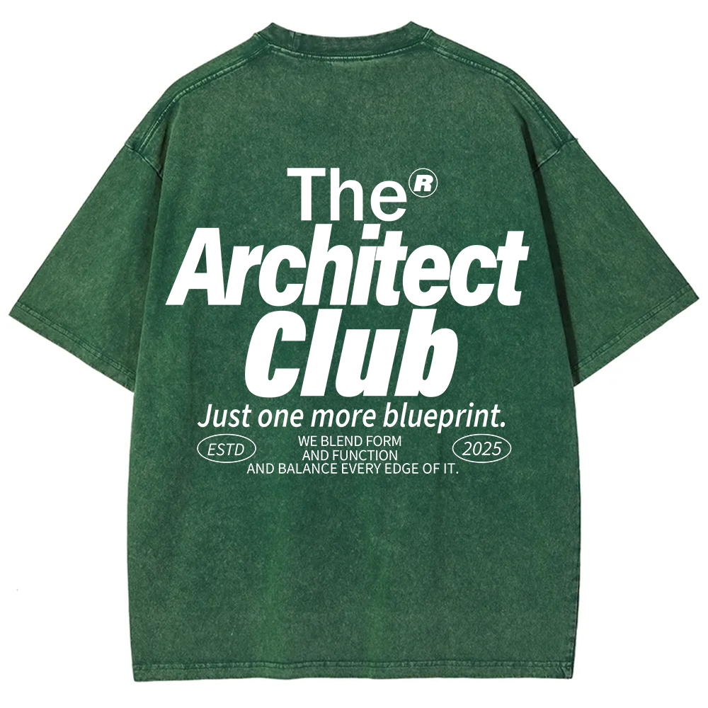 The Architect Club Unisex Fit Washed T-Shirt