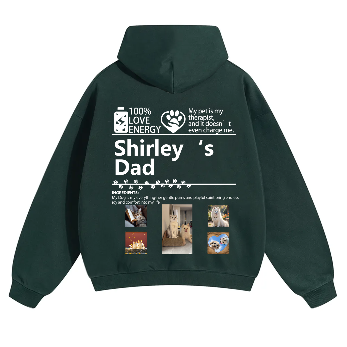 Pets Photos Creative Customized Unisex Hoodie