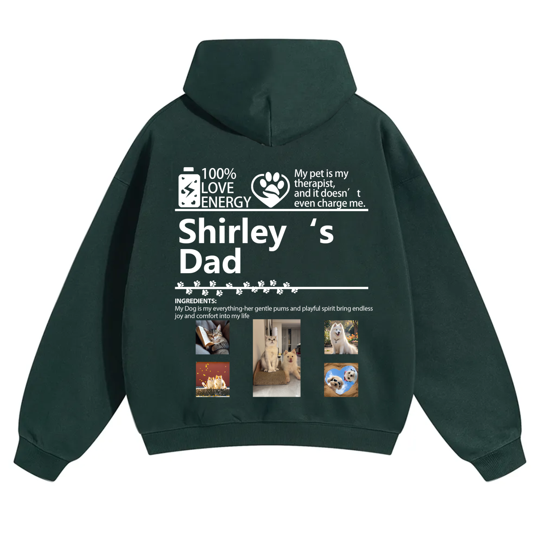 Pets Photos Creative Customized Unisex Hoodie
